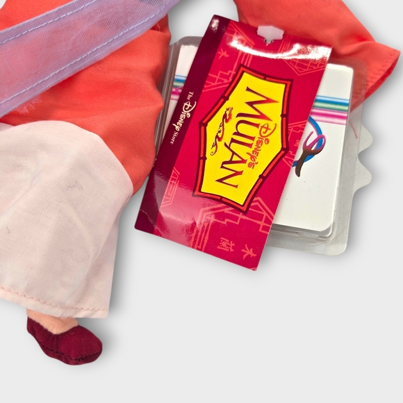 NWT Disney Store TRADITIONAL MULAN PINK Bean Bag Plush Stuffed Doll NEW O9 - Picture 4 of 7